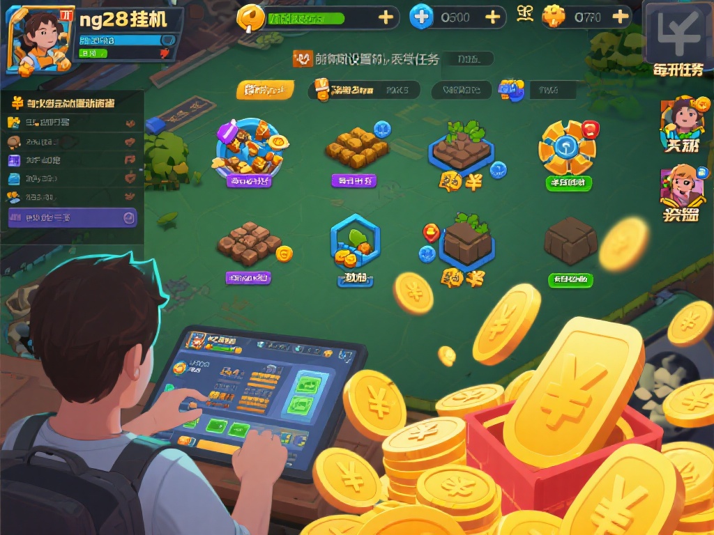 例如，一位用户A通过利用ng28挂机在游戏内自动执