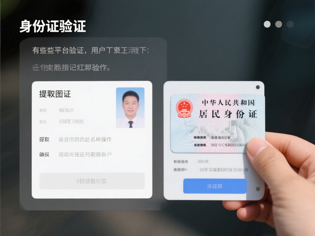 身份验证：某些平台要求用户上传身份证正反面或者持证