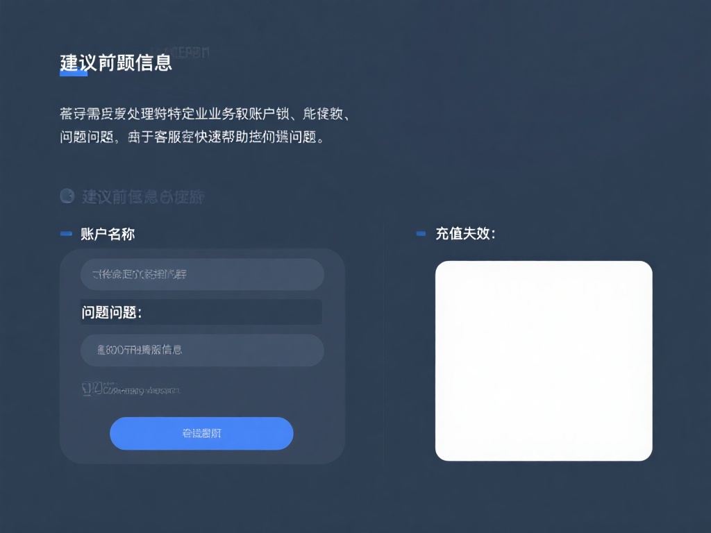 若需处理特定业务，例如账户锁定或充值失败，建议提前